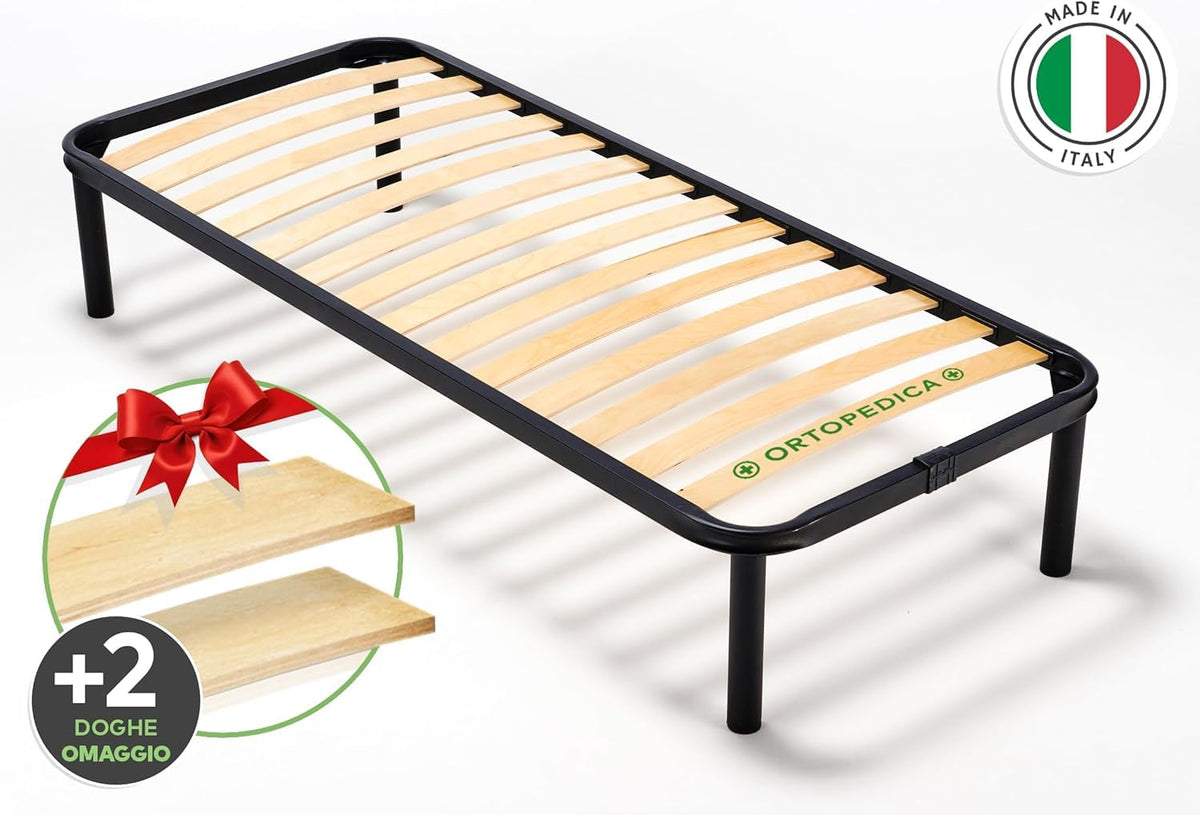 EVERGREENWEB Lattenrost 80x190 Höhe 35 cm, Orthopädisches Extra Komfort Leisten Holz, Einzelbett mit 4 Abnehmbar Füße, Verstärkte Bettrahmen aus Stahl, Bettgestell geeignet für alle Betten & Matratzen