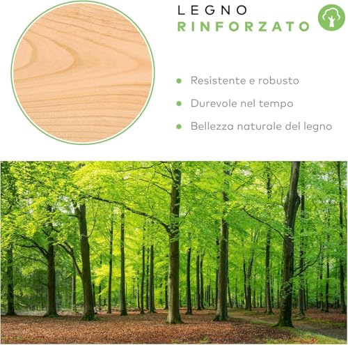 EVERGREENWEB Lattenrost 80x190 Höhe 35 cm, Orthopädisches Extra Komfort Leisten Holz, Einzelbett mit 4 Abnehmbar Füße, Verstärkte Bettrahmen aus Stahl, Bettgestell geeignet für alle Betten & Matratzen