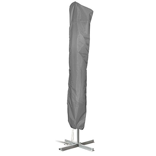 paramondo Sonnenschirm-Schutzhülle, mit Reißverschluss & Bedienstab, 236 x 46/54 cm, L, Grau