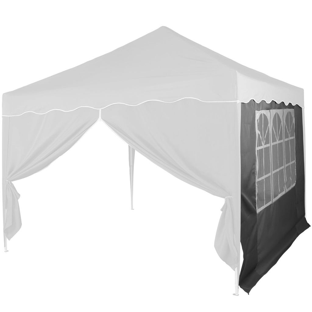INSTENT Basic Seitenwand/Seitenteil für Pavillon 3 x 3 m mit Fenster oder Reißverschluss, wasserabweisend und atmungsaktiv, Farbauswahl, für Festzelt, Partyzelt