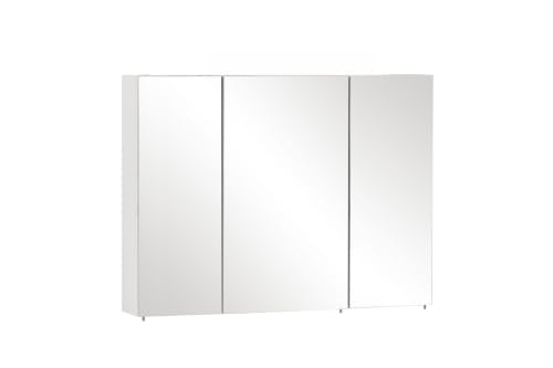 Schildmeyer Basic Spiegelschrank ohne Beleuchtung ‎134109, weiß Glanz, 100 cm