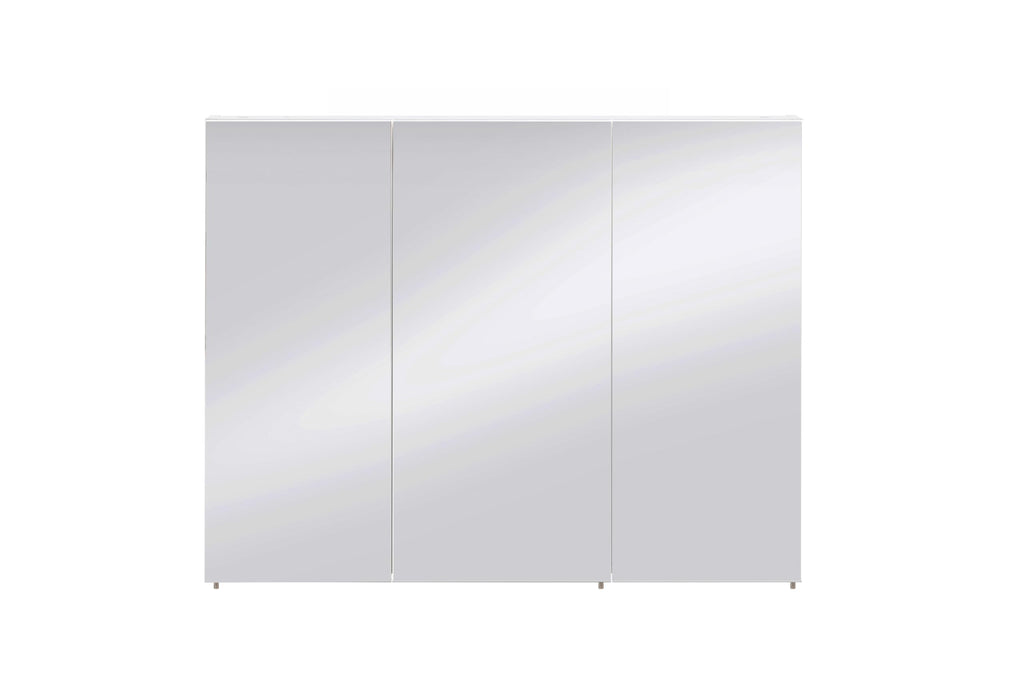 Schildmeyer Basic Spiegelschrank ohne Beleuchtung ‎134109, weiß Glanz, 100 cm