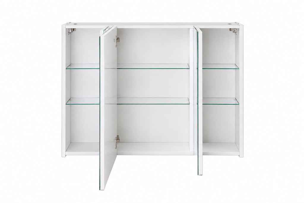 Schildmeyer Basic Spiegelschrank ohne Beleuchtung ‎134109, weiß Glanz, 100 cm