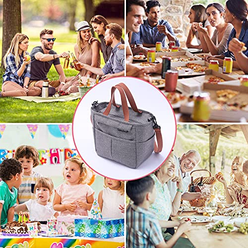 Lunchtasche,Kühltasche Klein lsoliertasche Picknicktasche Thermostasche Mittagessen Tasche Lunchbag Herren/Damen/Kinder für Büro, Schule und Picknick