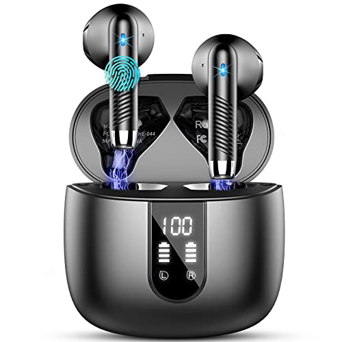 Drsaec Bluetooth 5.4 Kopfhörer, 6D Tiefer Bass In Ear Kopfhörer Kabellos Bluetooth Neu 56 Std Kabellose Kopfhörer mit 4 ENC Mic, Noise Cancelling Ear Buds, USB-C, IP7 Wasserdicht Sport Ohrhörer