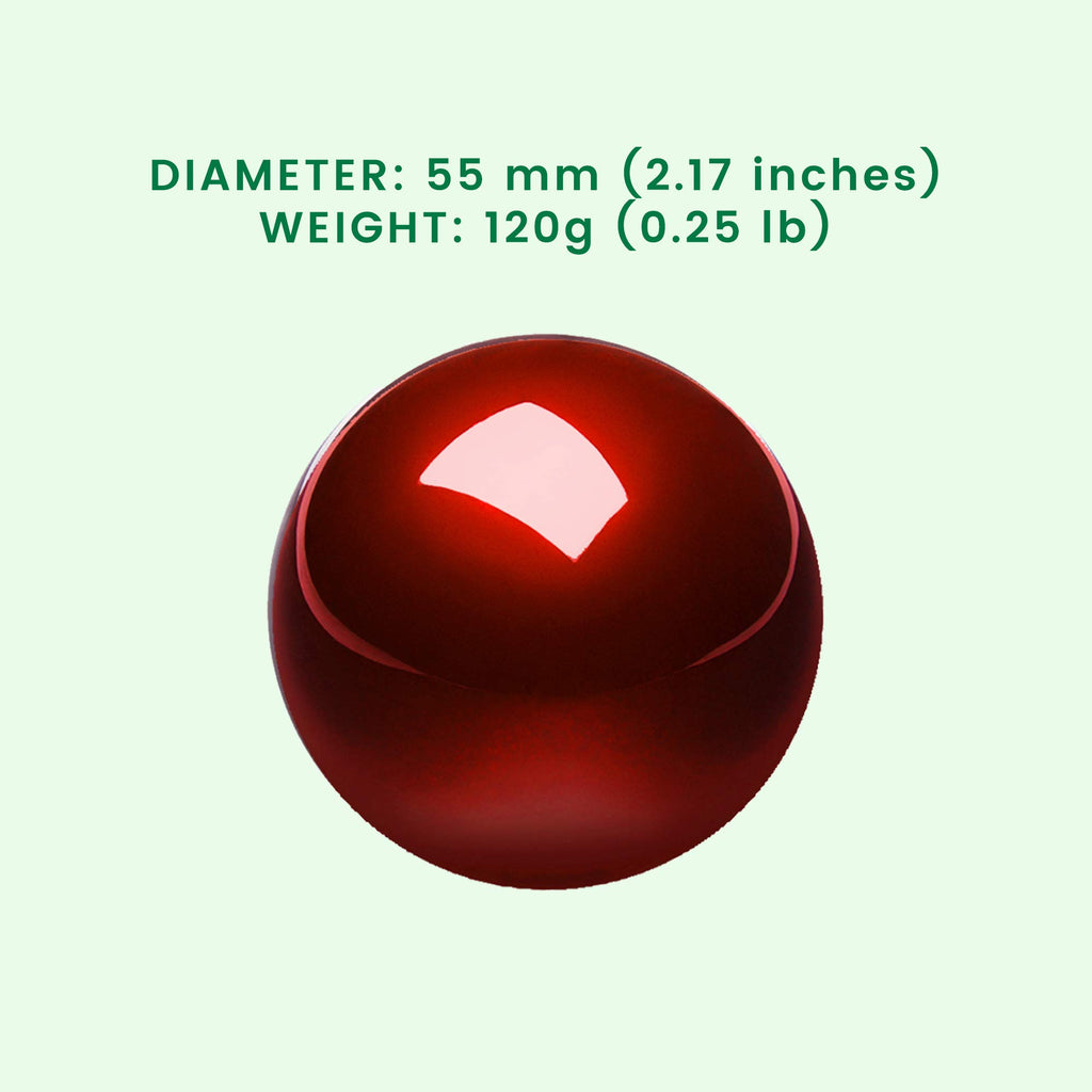 Perixx PERIPRO-304 55 mm Trackball - Glänzend - Rot - Kompatibel mit anderen Trackball Mäusen