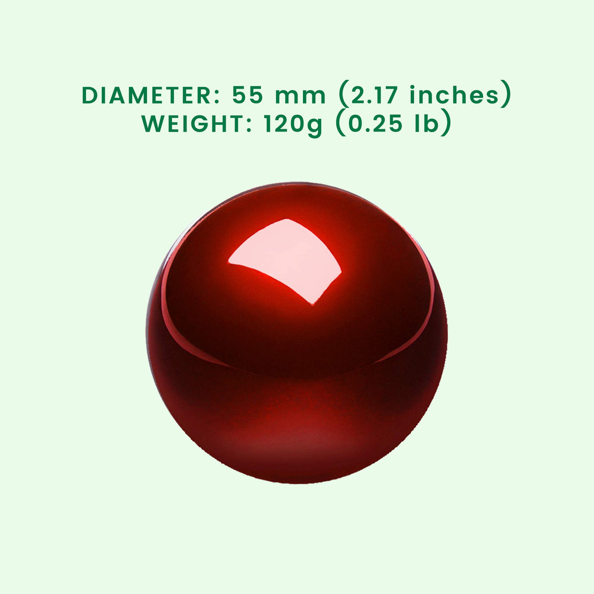Perixx PERIPRO-304 55 mm Trackball - Glänzend - Rot - Kompatibel mit anderen Trackball Mäusen