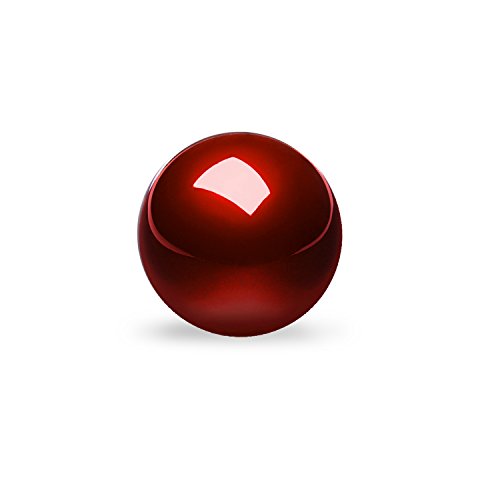 Perixx PERIPRO-304 55 mm Trackball - Glänzend - Rot - Kompatibel mit anderen Trackball Mäusen