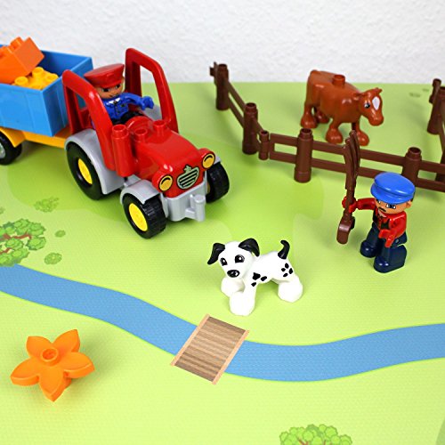 nikima Schönes für Kinder Spielfolie für Lack Tisch 89 x 54 cm Wald & Wiese (Möbel Nicht Inklusive)