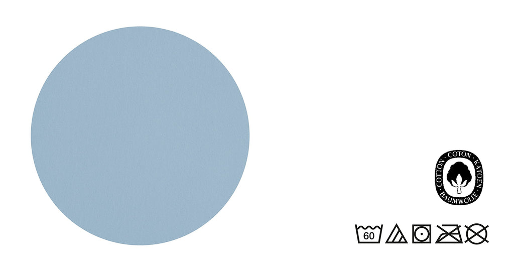 biberna Nackenrollenbezug Kissenbezug 15x40 cm, 2er Set blau | Jersey Baumwolle | Reißverschluss | weich & bügelleicht | Oeko-TEX Standard 100 | Doppelpack | Modell 0077144