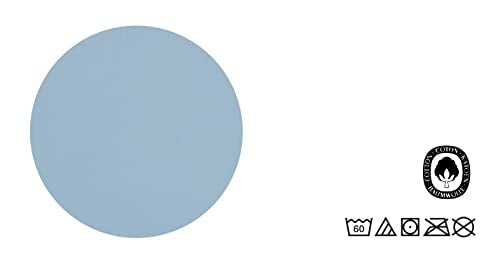 biberna Nackenrollenbezug Kissenbezug 15x40 cm, 2er Set blau | Jersey Baumwolle | Reißverschluss | weich & bügelleicht | Oeko-TEX Standard 100 | Doppelpack | Modell 0077144
