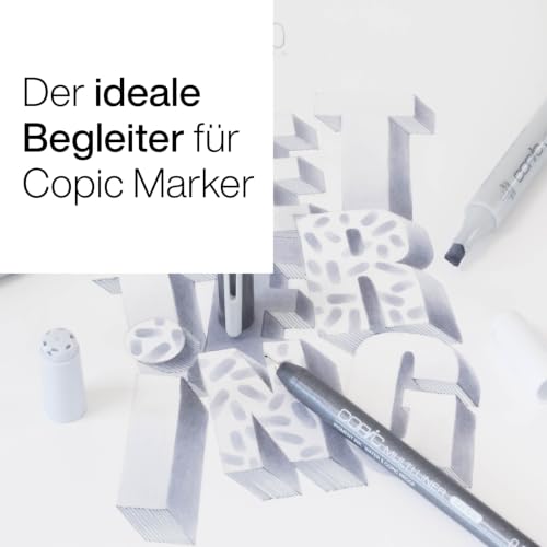 Copic Multiliner 0,03 mm, Cool Gray, Fineliner mit einer feinen Spitze und wasserbeständiger Pigmenttinte
