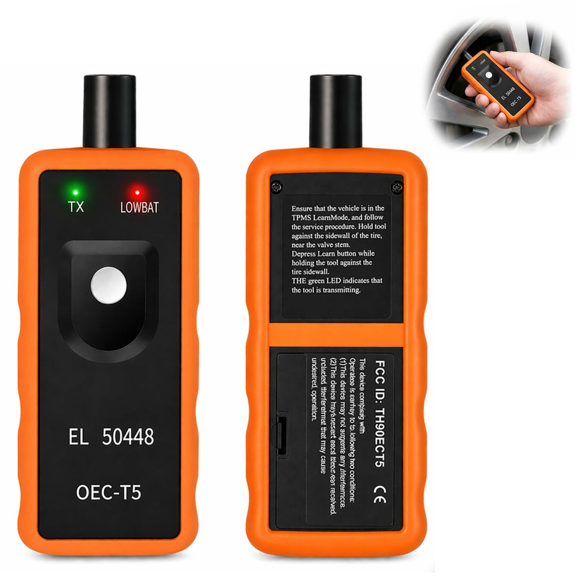 Anlernsystem für EL50448 TPMS Reifendruckmessgerät Anlerngerät Relearn Tool Reifendruckkontrollsystem Reifendrucksensor für Opel GM Ford Reifenventilaktivator Lerninstrument zum Zurücksetzen Reifendru
