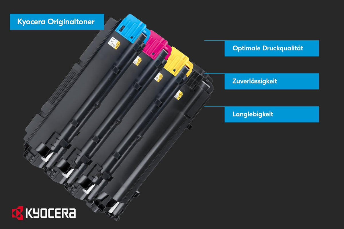 Kyocera TK-1150 Toner Schwarz 1T02RV0NL0. Toner Drucker kompatibel für ECOSYS M2135dn, ECOSYS M2635dn, ECOSYS M2735dw, ECOSYS P2235dn, ECOSYS P2235dw. Original Tonerkartusche für bis zu 3000 Seiten