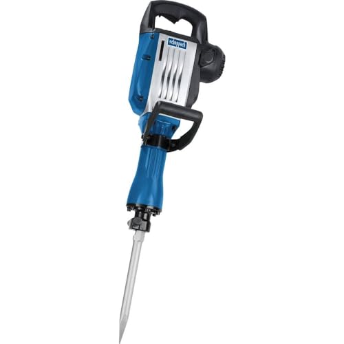 Scheppach Abbruchhammer AB1600 Betonhammer mit 1600W Leistung | 50J Schlagkraft | Langes 3m Kabel | 2000 Schläge pro Minute | Zusatzgriff 360° | inkl. Spitz- & Flachmeißel sowie Transportkoffer