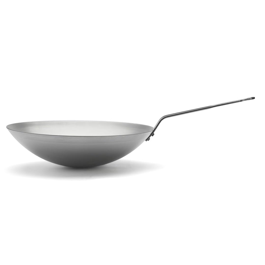 de Buyer - Wok CARBONE PLUS aus Eisenstahl - 35 cm - 5114.35, Silber