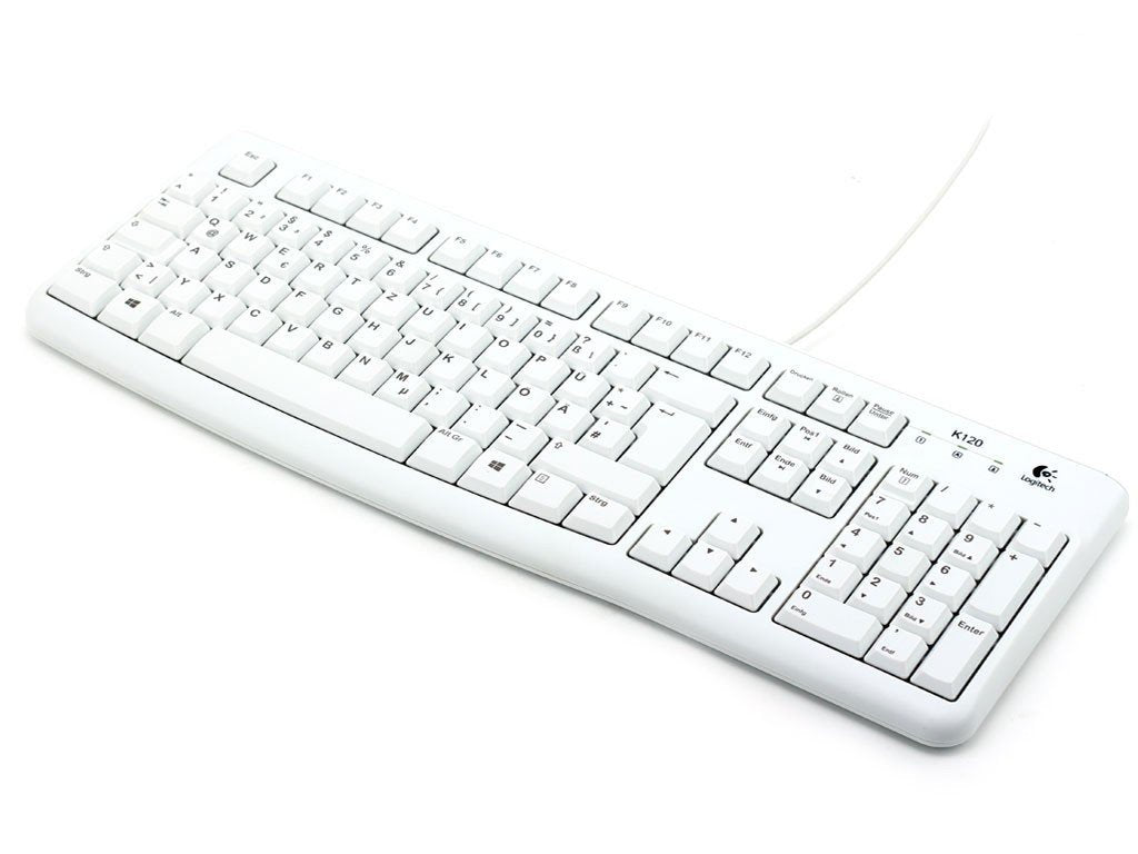 Logitech K120 Kabelgebundene Business Tastatur für Windows und Linux