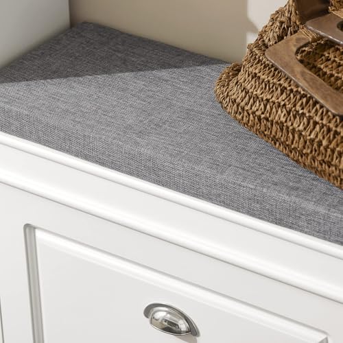 SoBuy Schuhbank mit Sitzkissen und Klappe 60x51x24cm für Flur