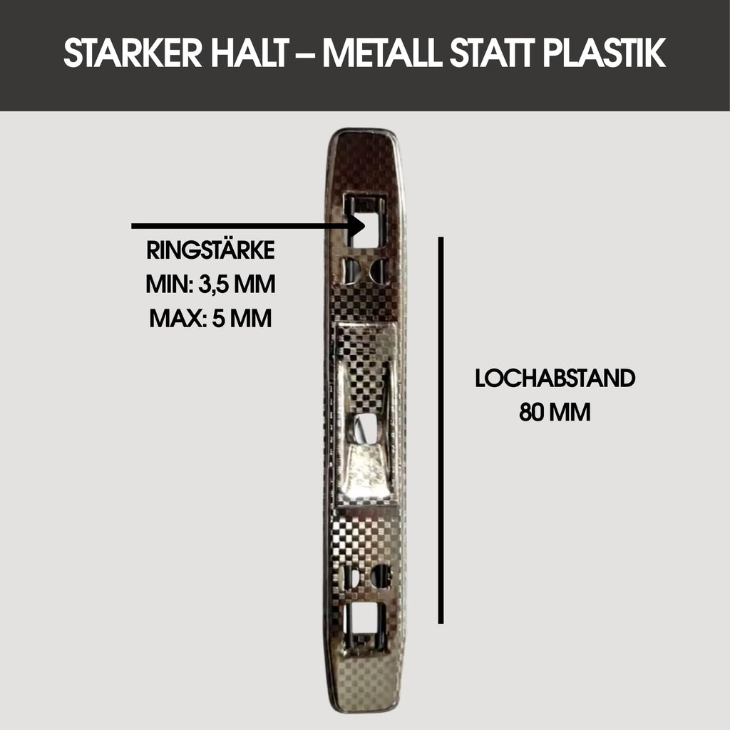 Tippniederhalter 10er Set - Metall Tippniederhalter für Ordner & Ringbücher - Dokumentenhalter für Loseblatt Sammlung - Ersatz Ordnerklemme