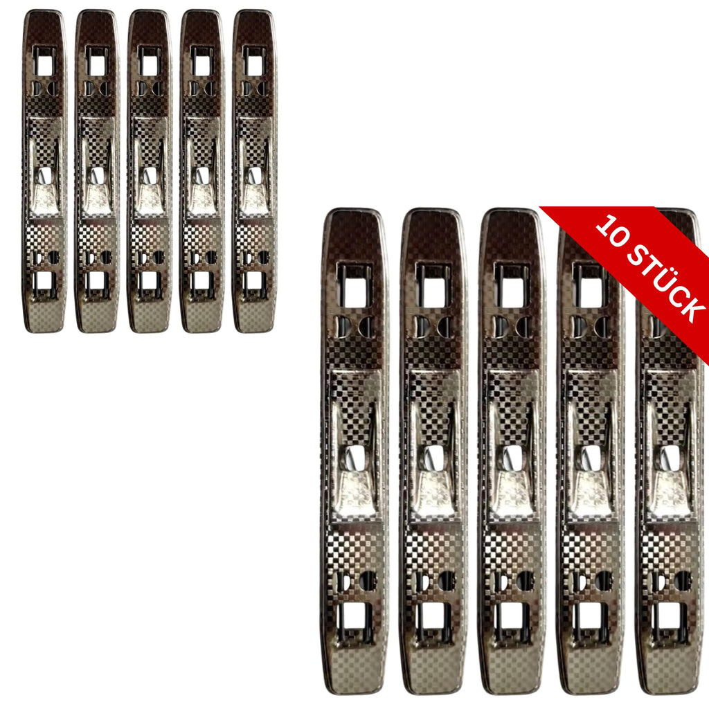 Tippniederhalter 10er Set - Metall Tippniederhalter für Ordner & Ringbücher - Dokumentenhalter für Loseblatt Sammlung - Ersatz Ordnerklemme