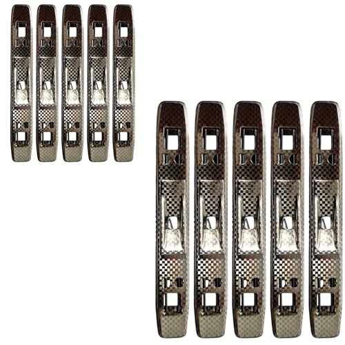 Tippniederhalter 10er Set - Metall Tippniederhalter für Ordner & Ringbücher - Dokumentenhalter für Loseblatt Sammlung - Ersatz Ordnerklemme