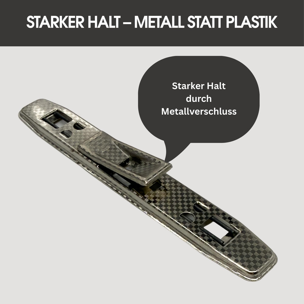 Tippniederhalter 10er Set - Metall Tippniederhalter für Ordner & Ringbücher - Dokumentenhalter für Loseblatt Sammlung - Ersatz Ordnerklemme
