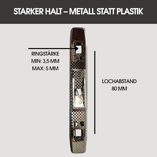 Tippniederhalter 10er Set - Metall Tippniederhalter für Ordner & Ringbücher - Dokumentenhalter für Loseblatt Sammlung - Ersatz Ordnerklemme