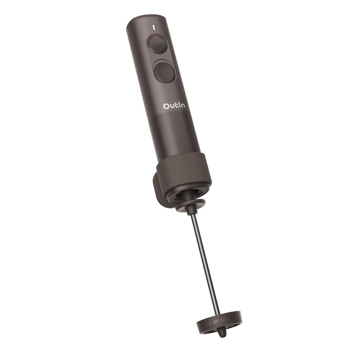 OutIn LattoGo Elektrischer Hand-Milchaufschäumer, Tundra Brown