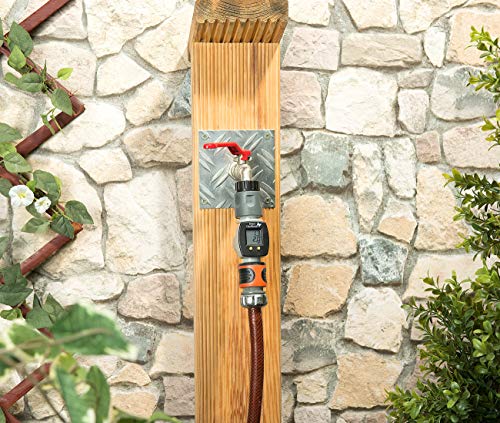 Royal Gardineer Wassermengenzähler: Digitaler Wasserzähler für den Gartenschlauch, mit 2 Zähleranzeigen (Wassermengenzähler Digital, Wasseruhr Garten, Mini)