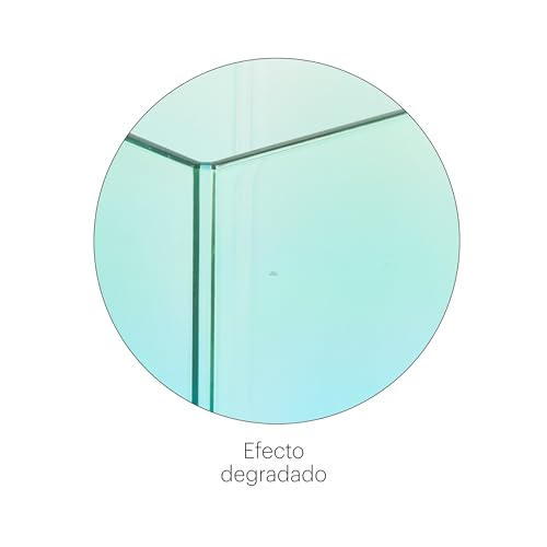 Miquelrius - Stifteköcher 75 x 101 x 75 mm, Aufbewahrungsbox für Büro, Schreibtisch oder Arbeitszimmer, Aufbewahrung von Utensilien und Organizer, Polystyrol, Farbverlauf blau/grün