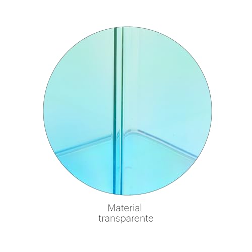 Miquelrius - Stifteköcher 75 x 101 x 75 mm, Aufbewahrungsbox für Büro, Schreibtisch oder Arbeitszimmer, Aufbewahrung von Utensilien und Organizer, Polystyrol, Farbverlauf blau/grün