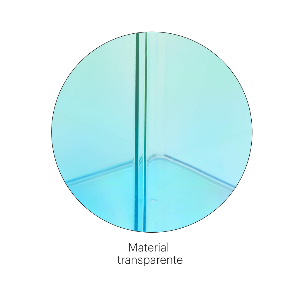 Miquelrius - Stifteköcher 75 x 101 x 75 mm, Aufbewahrungsbox für Büro, Schreibtisch oder Arbeitszimmer, Aufbewahrung von Utensilien und Organizer, Polystyrol, Farbverlauf blau/grün
