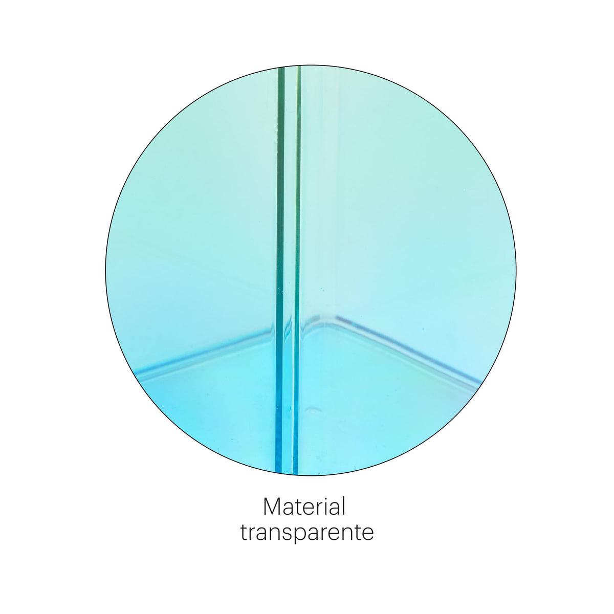 Miquelrius - Stifteköcher 75 x 101 x 75 mm, Aufbewahrungsbox für Büro, Schreibtisch oder Arbeitszimmer, Aufbewahrung von Utensilien und Organizer, Polystyrol, Farbverlauf blau/grün