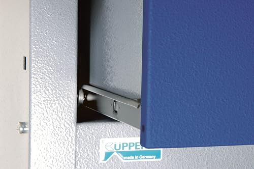 Küpper Werkbankset 70412-7, Breite 240 cm, Farbe: Ultramarinblau, Werkbank, Hängeschrank, Lochwand