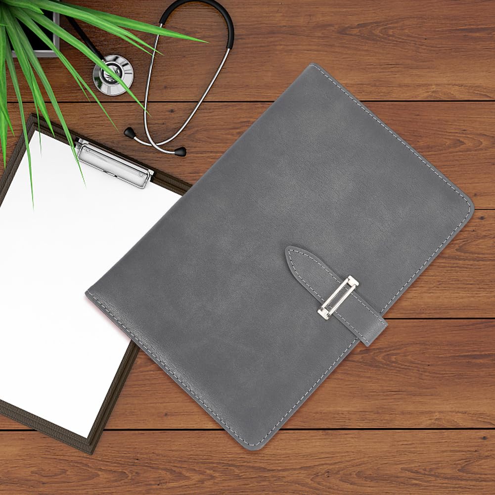 craspire A5 Notizbucheinband Aus Leder Grau Wasserdicht Umschlagordner Nachfüllbares Notizbuch Business Aktentasche Umschlagordner Handgefertigter Tagebucheinband Aus Leder Für Buchliebhaber