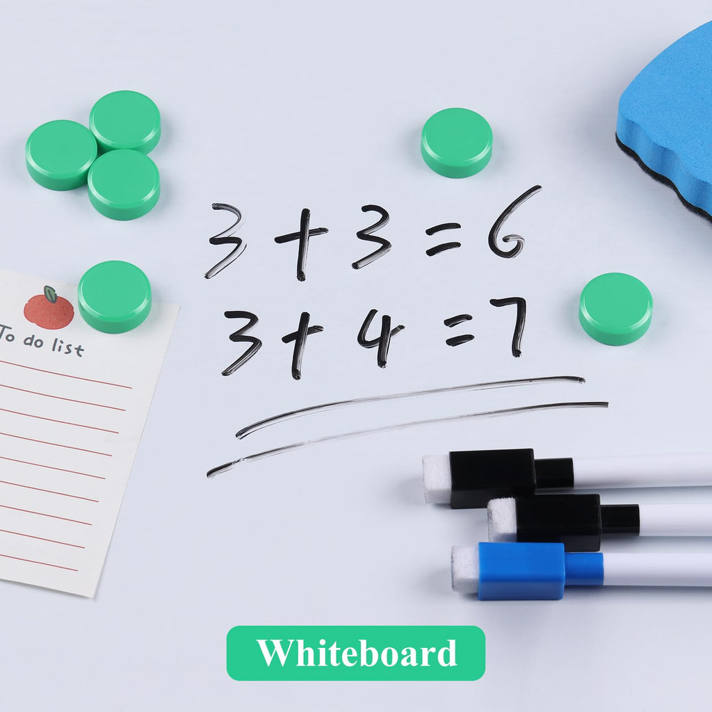 20 Stück Starke Magnete für Magnettafel, Whiteboard & Kühlschrank - Runde Mini Kühlschrankmagnete - Kleine Magneten Starker Halt - Dekorative Tafelmagnete für Pinnwand, Büro, Haushalt (Grün)