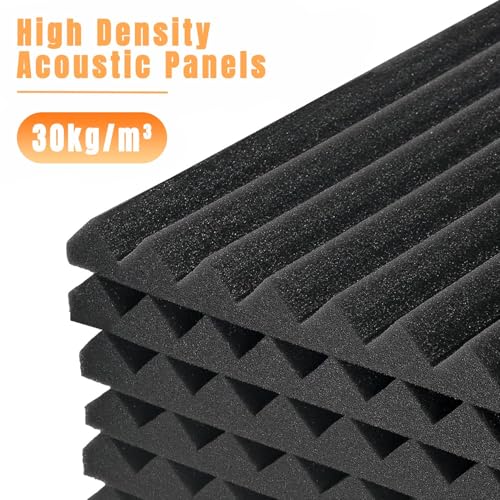 12 Pack Akustikschaumstoff, Akustikpaneele Wand Schalldämmung