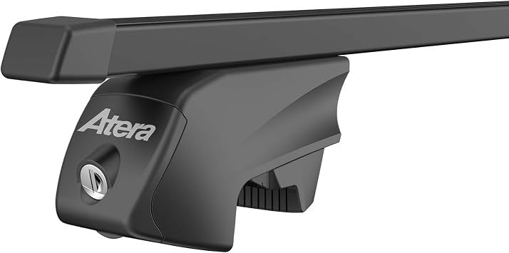 Atera 048422 PKW Dachträger Signo RTD - Vierkantprofil Stahl schwarz - für Autos mit aufliegender Dachreling - 122 cm