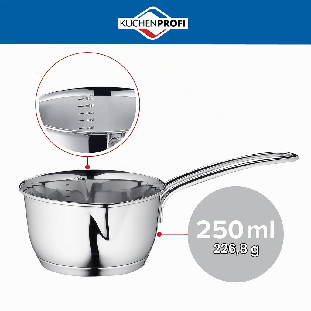 Küchenprofi 23 7000 28 10 Butterpfännchen mit Sandwichboden, Silber