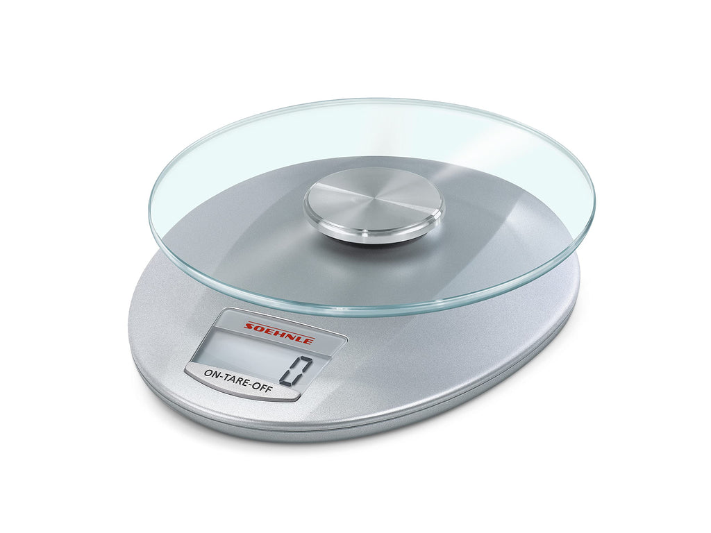 Soehnle Digitale Küchenwaage Roma Silver, bis 5 kg Tragkraft