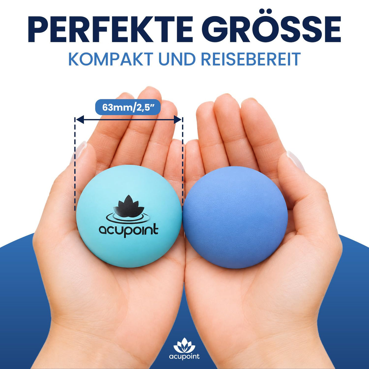 Acupoint Physiotherapie-Ball-Set, ideal für Yoga, Tiefengewebe-Massage, Triggerpunkttherapie und myofasziale Freisetzungstherapie-Ausrüstung
