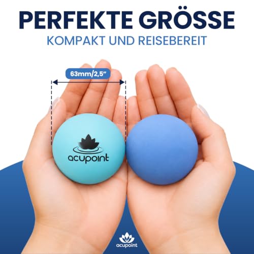 Acupoint Physiotherapie-Ball-Set, ideal für Yoga, Tiefengewebe-Massage, Triggerpunkttherapie und myofasziale Freisetzungstherapie-Ausrüstung