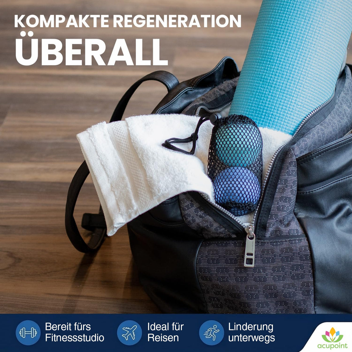 Acupoint Physiotherapie-Ball-Set, ideal für Yoga, Tiefengewebe-Massage, Triggerpunkttherapie und myofasziale Freisetzungstherapie-Ausrüstung
