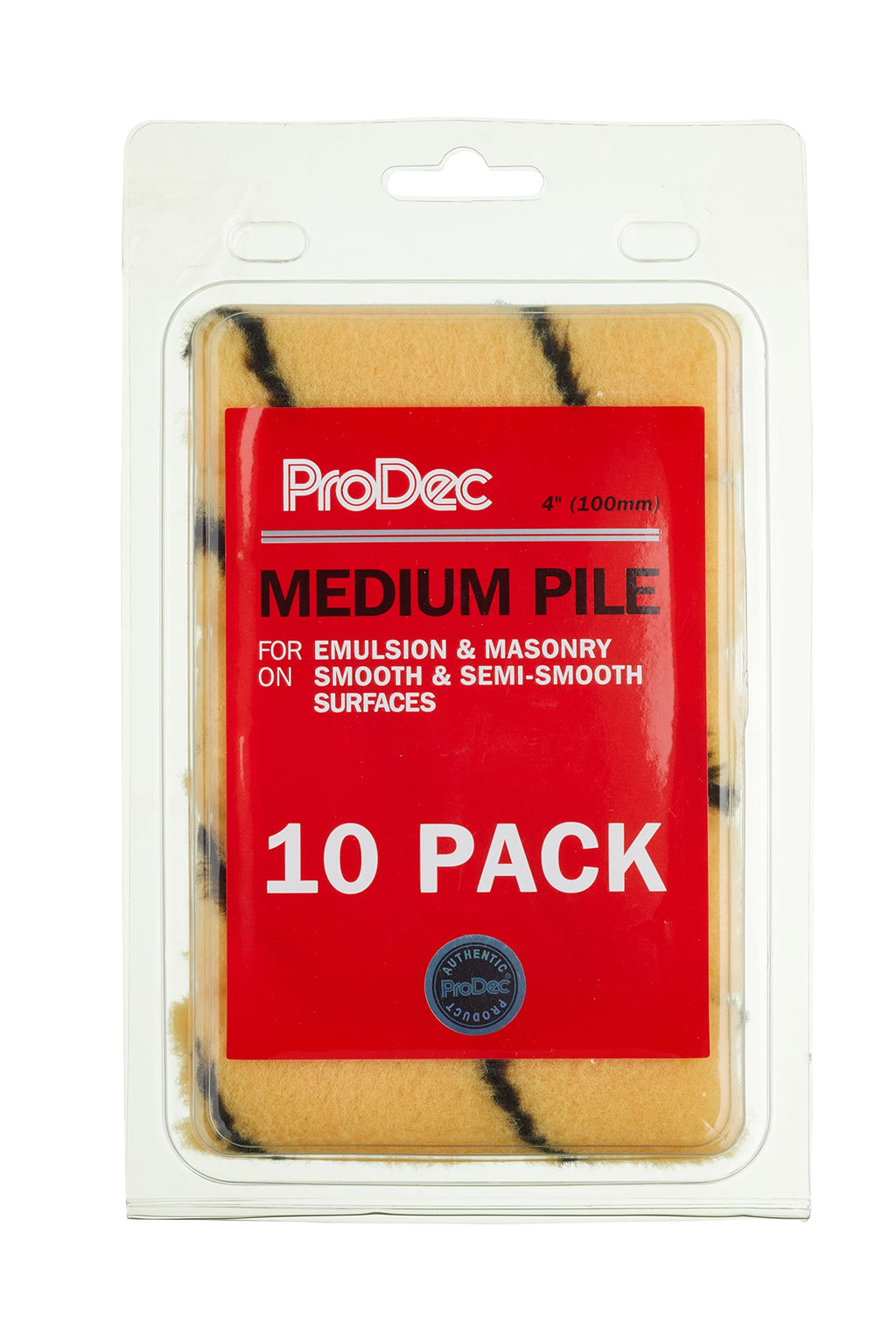 ProDec 10er-Packung gewebte langflorige 100-mm-Mini-Farbrolle für ein