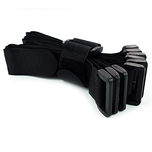 10 x Klettkabelbinder 20 cm Kunststofföse schwarz