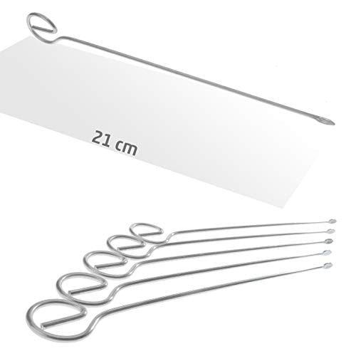 Schaschlikspieße 10er Set, Grillspieße 210 mm