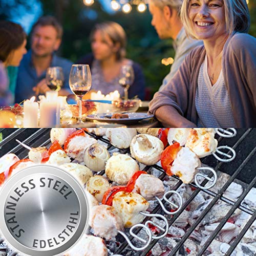 Schaschlikspieße 10er Set, Grillspieße 210 mm
