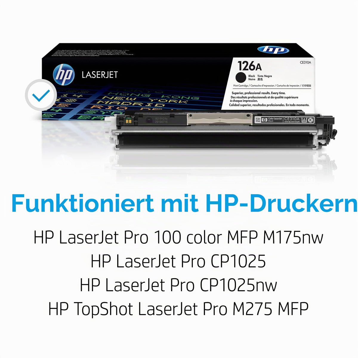 HP 126A Schwarz Original LaserJet Tonerkartusche