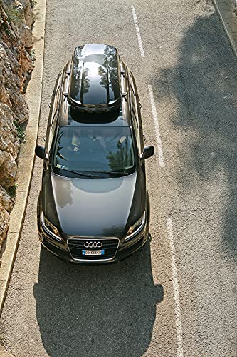 Farad Marlin Dachbox 400L schwarz metallic - Doppelter Seitenöffner, TÜV-GS Zulassung, 5 Jahre Garantie - 3-Punkt-Zentralverriegelung mit Sicherheitsschlüssel
