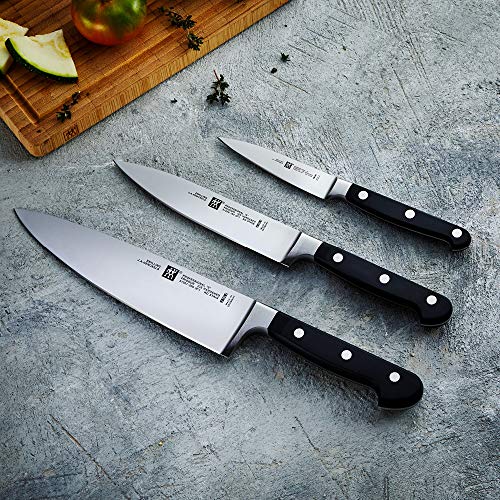 ZWILLING Professional S Messer-Set 3-teilig, Rostfreier Spezialstahl, Schwarz, Made in Germany